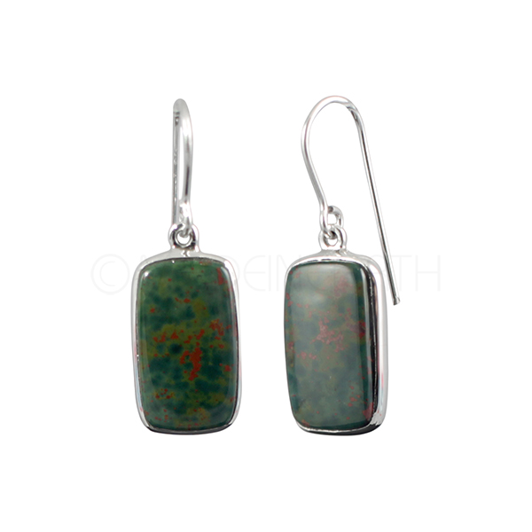 Bloodstone Drop Earrings